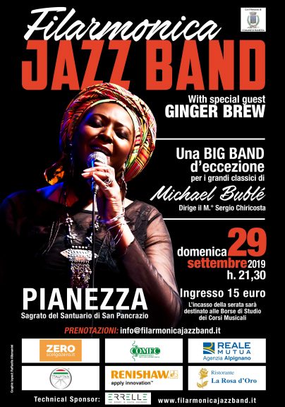 Ginger Brew e la Filarmonica Jazz Band sulle orme di Michael Bublè