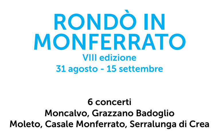Da fine mese al via Rondò in Monferrato