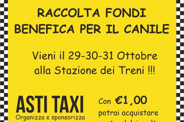 Raccolta fondi di Asti Taxi per il canile