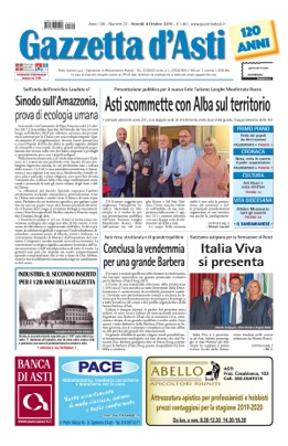 Prima pagina – 4 ottobre 2019