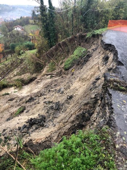 Maltempo, 19 strade dell’Astigiano chiuse per frane o sfondamenti