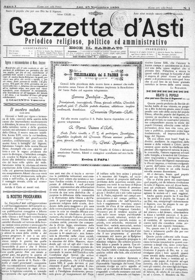 La Gazzetta d’Asti compie 120 anni: la storia del nostro settimanale diocesano