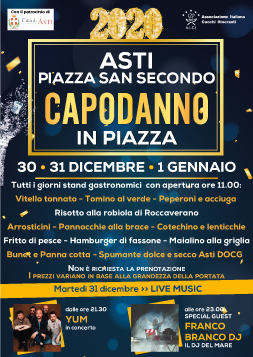 “Capodanno in Piazza”  ad Asti