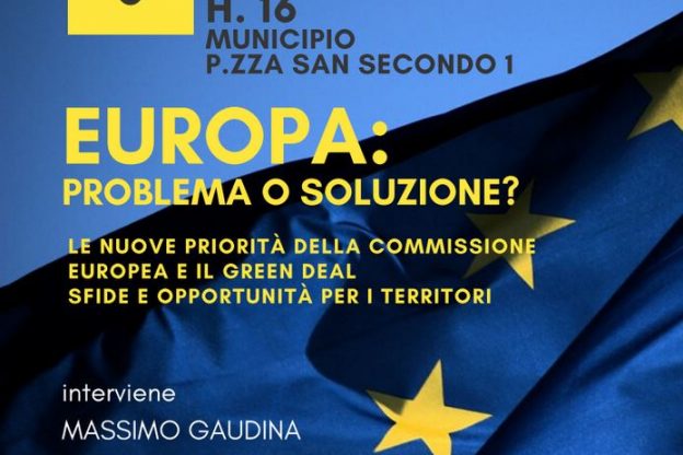 “Europa: problema o soluzione?”: Massimo Gaudina ad Asti