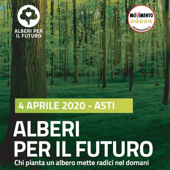 Ad Asti “Alberi per il futuro” del MoVimento 5 Stelle