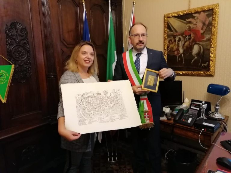 Visita astigiana di un rappresentante città di Mogilev