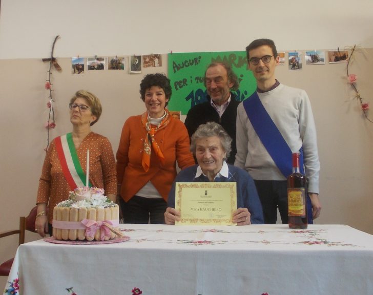 A Cocconato Maria Bauchiero festeggia 100 anni