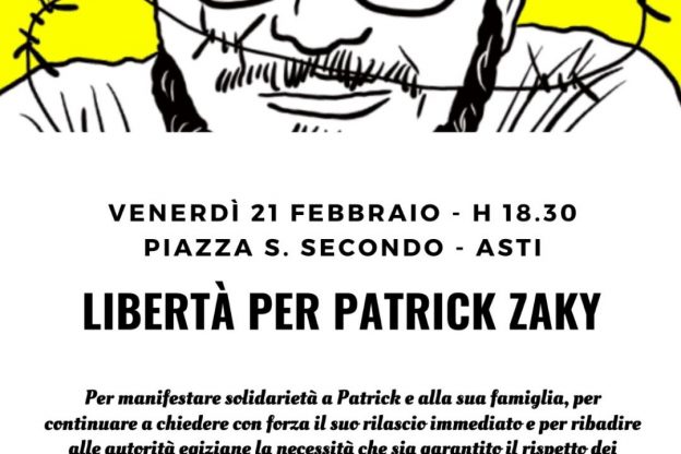 Libertà per Patrick Zaky: manifestazione ad Asti