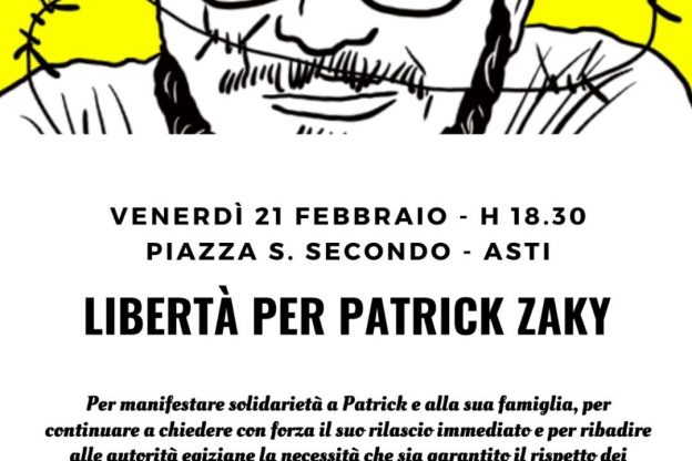 Libertà per Patrick Zaky: manifestazione ad Asti