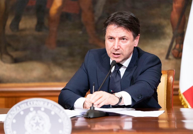 La diretta del presidente del Consiglio Conte