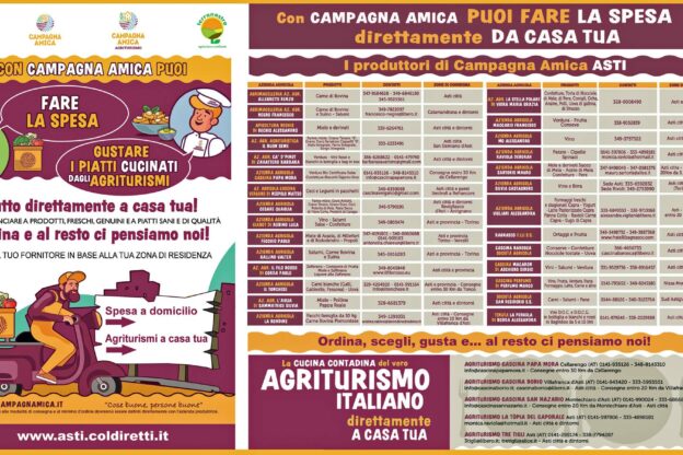 “Campagna Amica”: i prodotti di 28 aziende agricole dell’Astigiano a domicilio