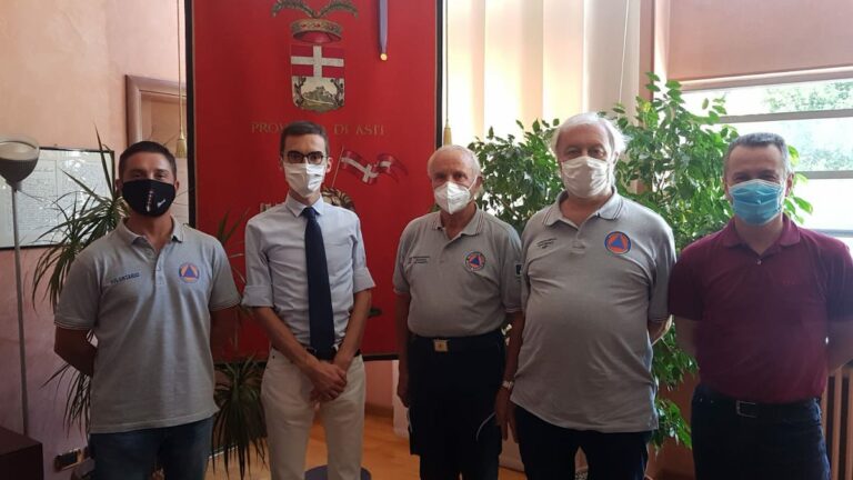 Il presidente della Provincia Lanfranco incontra il nuovo direttivo di volontariato di Protezione Civile