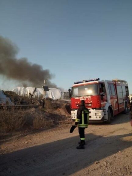 Incendio nella discarica di Cerro Tanaro