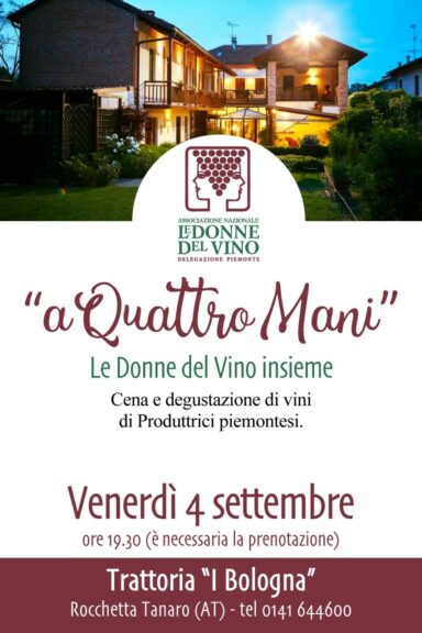 “A quattro mani” alla Trattoria I Bologna di Rocchetta Tanaro