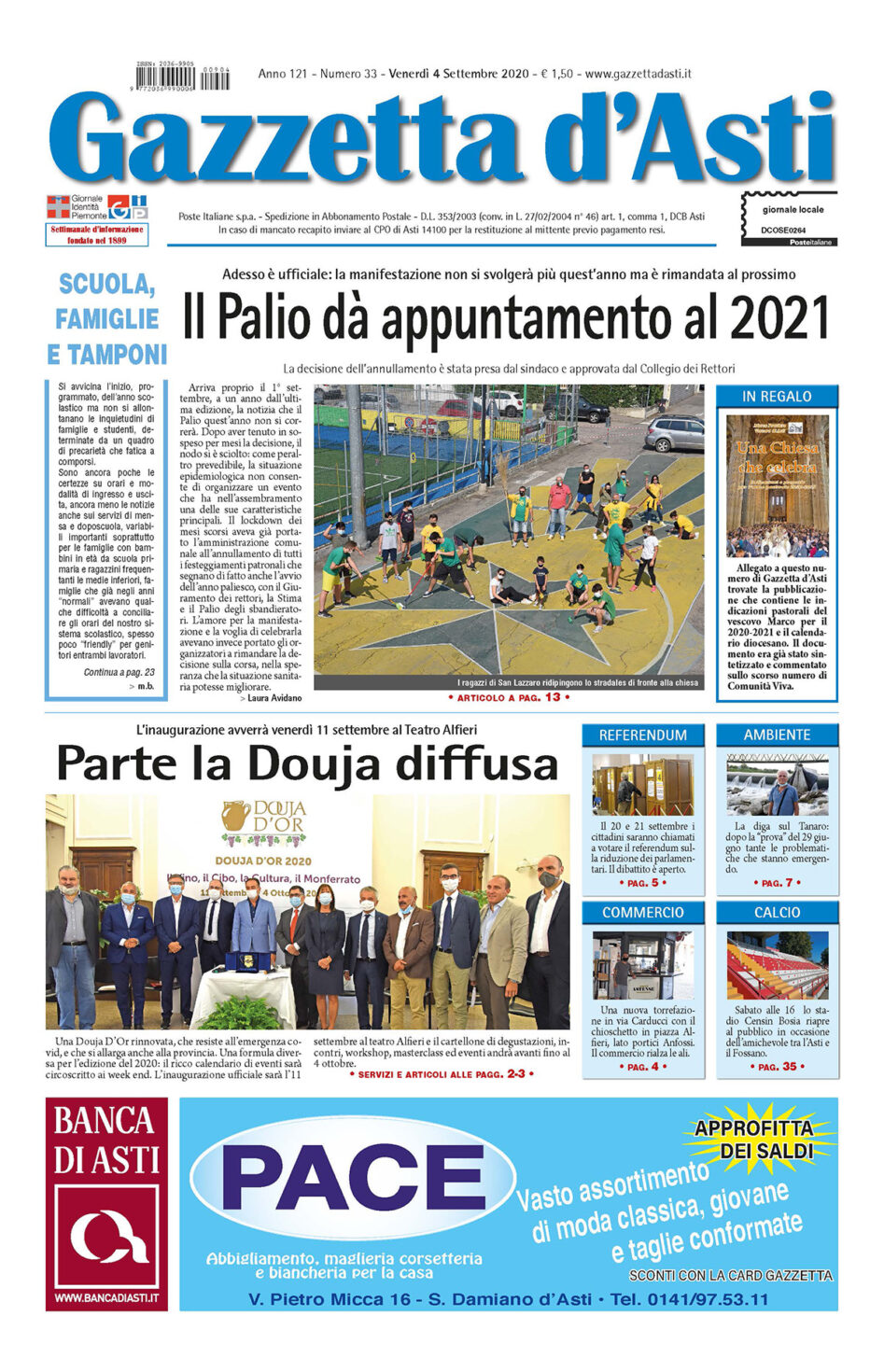 Prima pagina – 4 settembre 2020