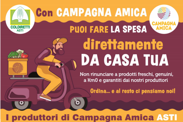 Coronavirus: le aziende agricole dell’Astigiano pronte con la spesa a domicilio