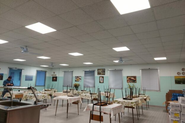 Asti, la mensa sociale ha nuove luci led