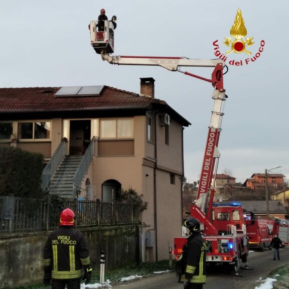 Incendio in un’abitazione di Vinchio