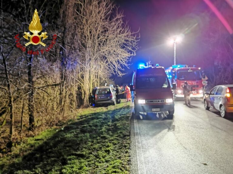 Incidente stradale sulla strada per Refrancore