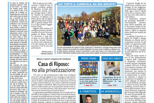 Pirma pagina – 19 febbraio 2021