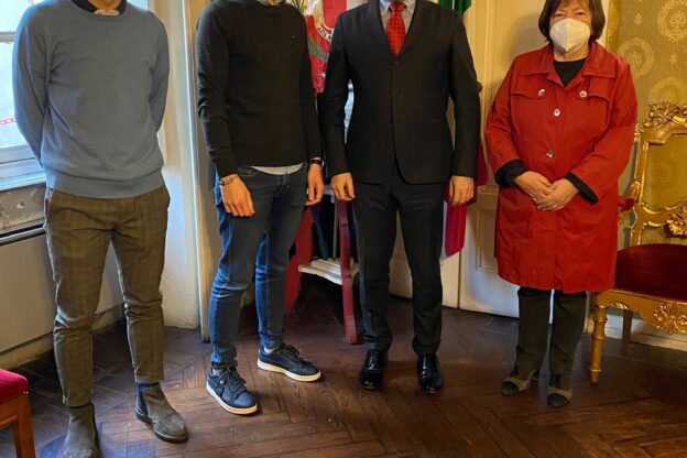 Maurizio Campia, CEO di Pharmercure, ricevuto a Palazzo Civico
