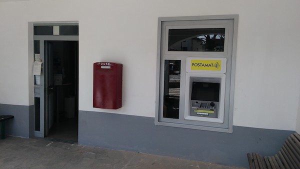 Nuovo sportello automatico ATM Postamat nell’ufficio postale di Montaldo Scarampi,