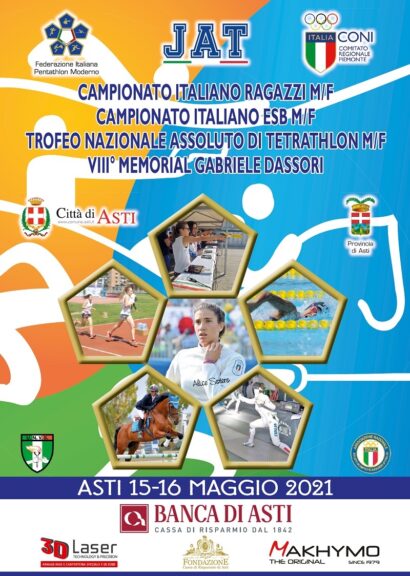 Asti capitale del Pentathlon Moderno: nel weekend  il Trofeo Nazionale Assoluto Open di Tetrathlon e i Campionati Italiani Open Under 17 e Under 13