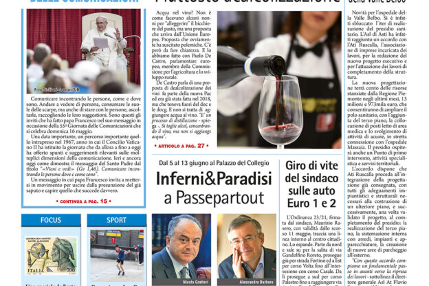 Prima pagina – 14 maggio 2021