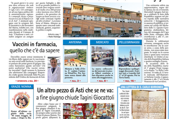 Prima pagina- 28 maggio 2021