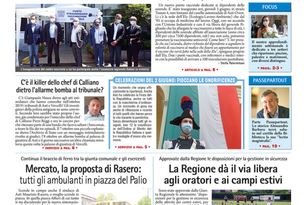 Prima pagina – 4 giugno 2021