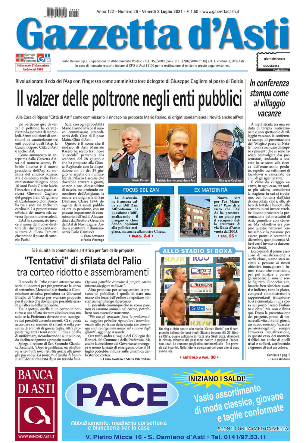 Prima Pagina – 2 luglio 2021