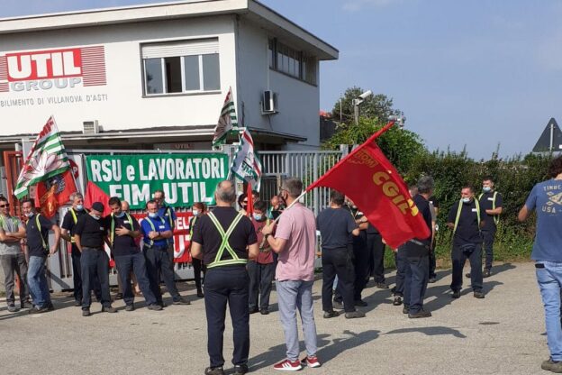 Aria di sciopero alla Util di Villanova