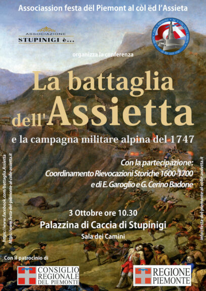 A Stupinigi si presenta la Battaglia dell’Assietta