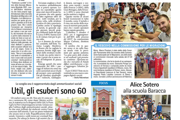 Prima pagina – 1° ottobre 2021