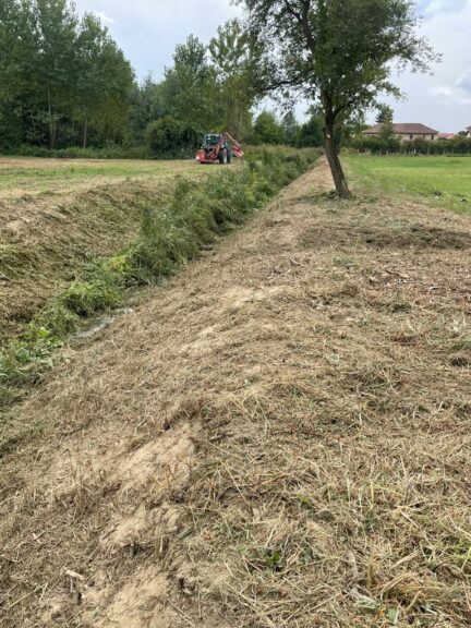 Asti, trinciate le sponde del Rio Quarto