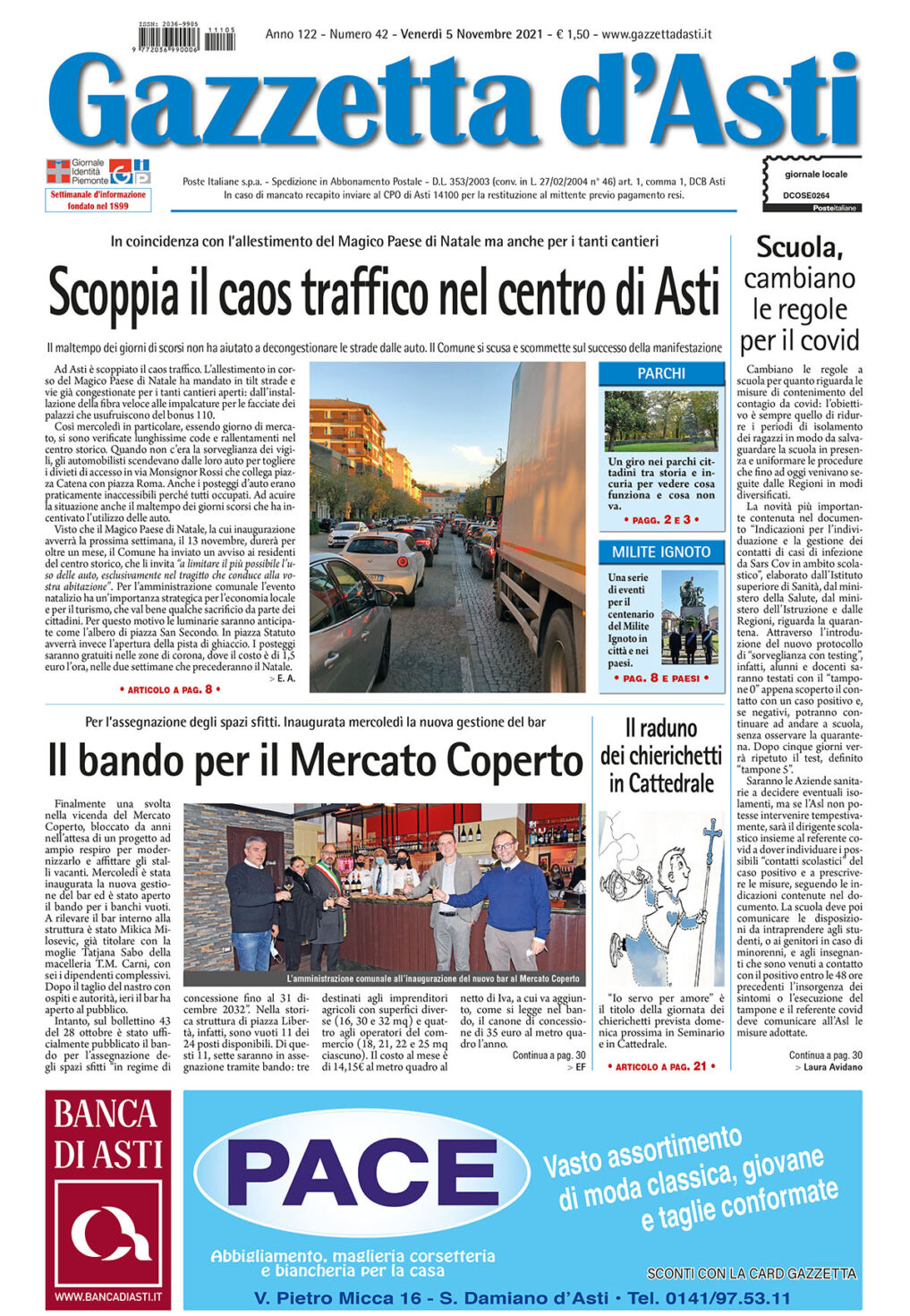 Prima pagina – 5 novembre 2021