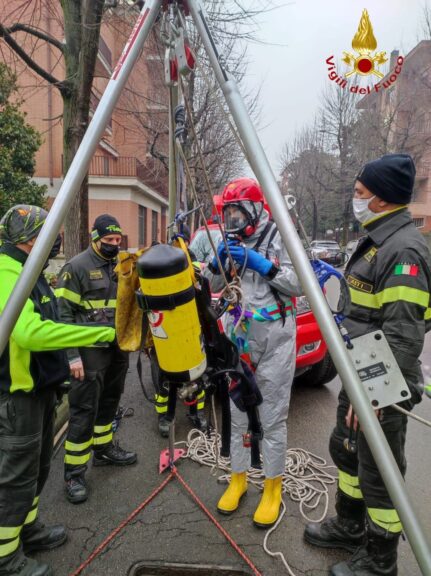 Asti, addestramento speciale dei vigili del fuoco