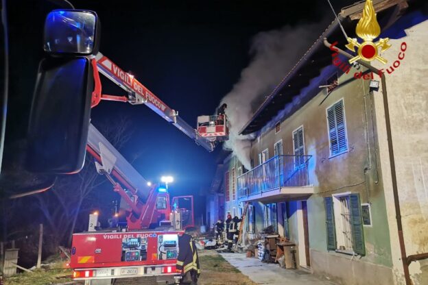 Incendio in un’abitazione di Castelboglione