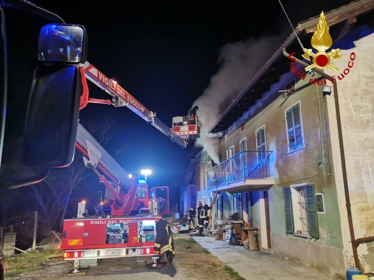 Incendio in un’abitazione di Castelboglione