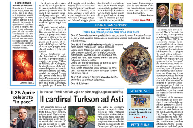 Prima pagina – 29 aprile 2022