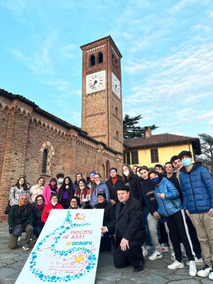 Giovani astigiani in pellegrinaggio a Roma per il Lunedì dell’Angelo