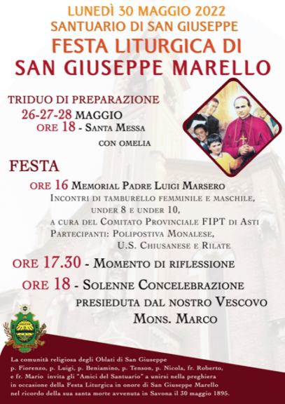 Una solenne Concelebrazione Eucaristica per il Santo Marello