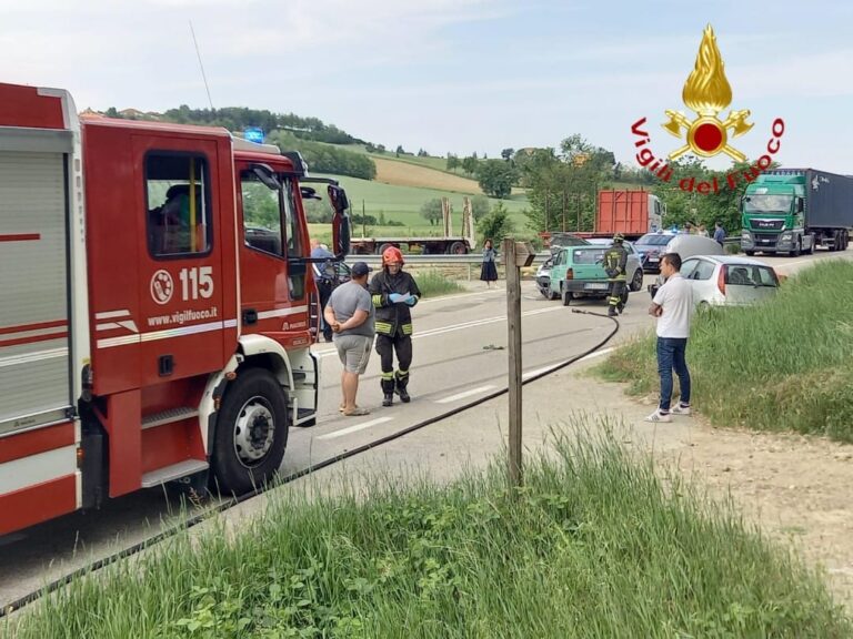 Incidente a Isola d’Asti: tre mezzi coinvolti