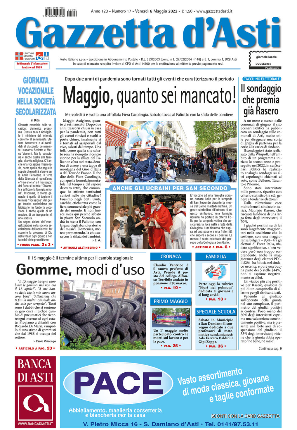 Prima pagina – 6 maggio 2022