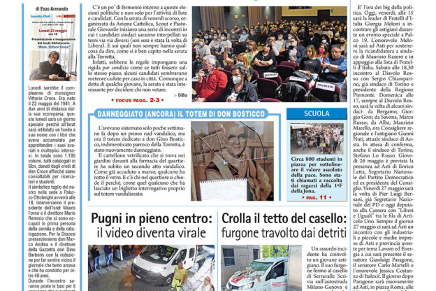 Prima pagina – 20 maggio 2022