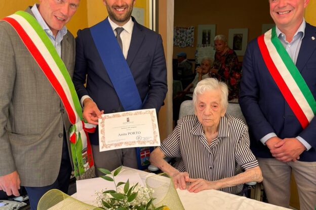 Ad Agliano Terme si festeggiano i 100 anni di Anita Porto