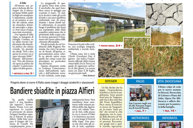 Prima pagina- 29 luglio 2022