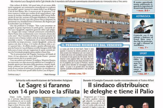 Prima pagina – 15 luglio 2022