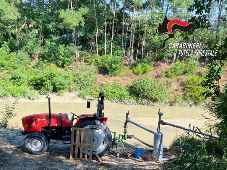 Controlli sui “furti d’acqua”: i carabinieri forestali denunciano due agricoltori
