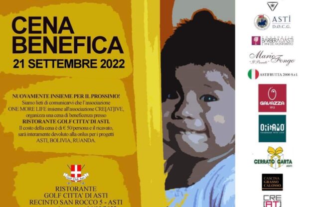 Cena benefica per sostenere il viaggio in Bolivia di One More Life